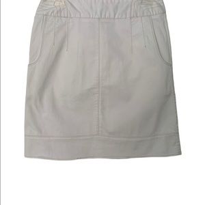 Elena Solano White A Line Mini Skirt| Size 4
